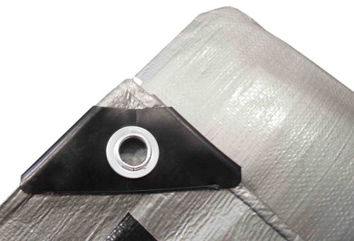 Thick, waterproof and frost-resistant tarpaulins Plandeka Wimar 110 g/m2 Silver 4 x 4 m