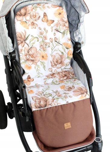  Stroller Insert, Waterproof Footrest, Maggie Flowers, XL, 90 cm