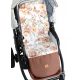  Stroller Insert, Waterproof Footrest, Maggie Flowers, XL, 90 cm