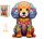  WOODEN PUZZLE FOR ADULTS LARGE 275 PIECES POODLE WOODEN BOX