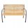 Benches for garden and terrace Wooden bench with backrest 120 x 58 cm