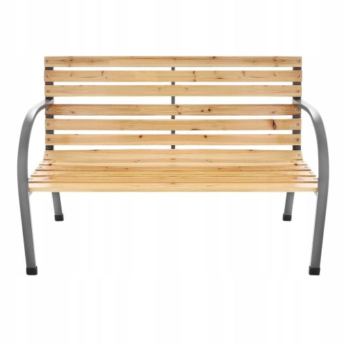 Benches for garden and terrace Wooden bench with backrest 120 x 58 cm