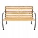 Benches for garden and terrace Wooden bench with backrest 120 x 58 cm