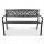 Benches for garden and terrace Bench with metal backrest 125 x 52 cm