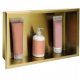  MOUNTED BATHROOM SHELF 30x45 GOLD BRUSH - REA