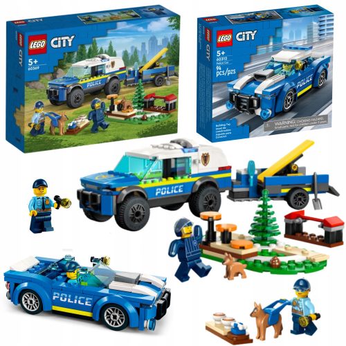  LEGO City 60369 Police Dog Training on the Field + LEGO City 60312 Police Car