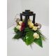 Lantern Bouquet Gravestone Composition Grave Decoration