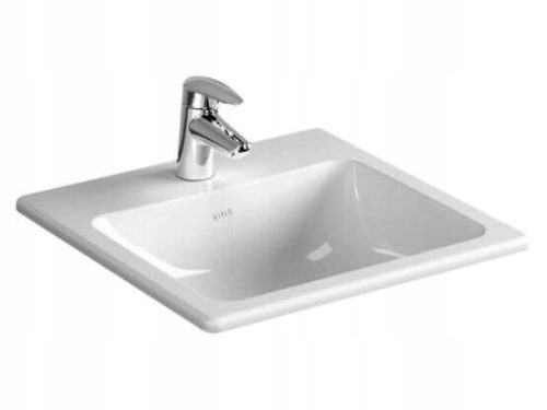 Vitra S20 rectangular washbasin recessed into the worktop