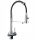 Freestanding kitchen faucet, three-way, black