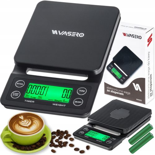  VASERO WAG02 kitchen scale black 5 kg