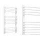  LECCO 710x650 422W decorative bathroom radiator ladder White