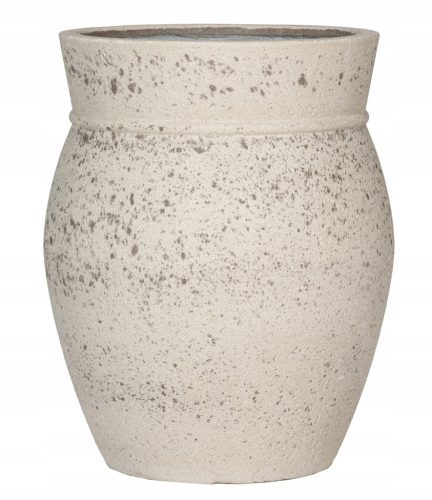 Pots and planters for outdoor and garden pottery pots 55 cm x 55 x 68 cm stone fiberglass white