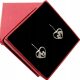  Silver Earrings Hooks 925 Girl and Horse