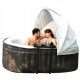 Whirlpool, Garden Whirlpool Inflatable Swimming Pool with Hydromassage Round MSpa 1 l