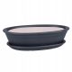  Botle flowerpot 30 cm x 40 x 8 cm ceramic black