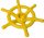 Captain's rudder TK steering wheel on the playground yellow