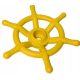 Captain's rudder TK steering wheel on the playground yellow
