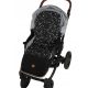  Black stroller insert with stars, XXL insert, 100 cm