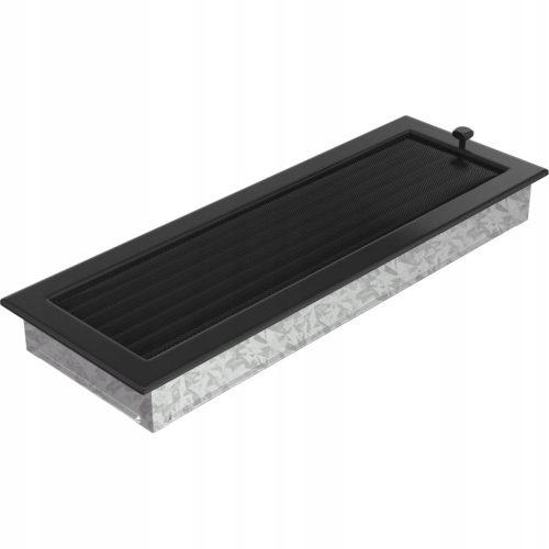 Painted ventilation grille. Grille 17x49 cm, black