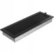 Painted ventilation grille. Grille 17x49 cm, black