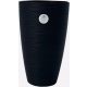  Form-Plastic flowerpot 38.5 cm x 38.5 x 58 cm diameter 38.5 cm plastic black