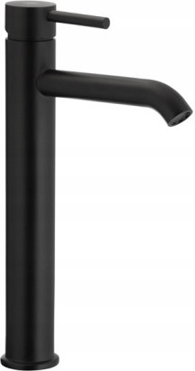 Kfa MOZA floor-standing washbasin faucet, black