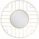 Bathroom mirror Beliani wall mirror, circle, metal frame, 60 x 60 mm