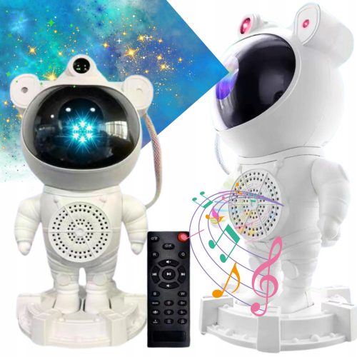  STARS SKY PROJECTOR LED NIGHT LAMP ASTRONAUT FOR CHILDREN SPEAKER REMOTE CONTROL