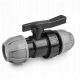  PE ball valve with thread, irrigation drip line hose, diameter 40 mm