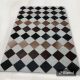 Leather for the floor and leather carpets for the living room Natural cowhide 135 cm, multicolored