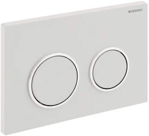 Geberit white toilet flush button