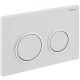 Geberit white toilet flush button