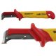 Insulated knife with cable base. VDE cable insulation cutter -