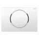 Geberit Sigma white toilet flush button