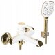 Rea Melia single-lever wall-mounted bathtub faucet, white