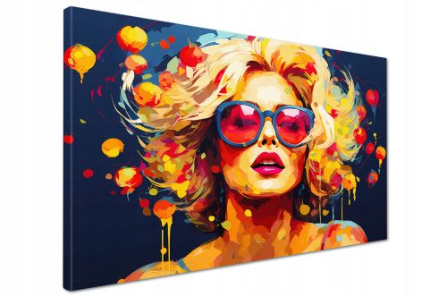 Images au mur Grande peinture sur toile pour la chambre à coucher salon 120x80 Pop Art Femme