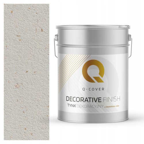 DECORATIVE PLASTER, LIGHT BEIGE WITH GOLDEN MICA D801 15 kg