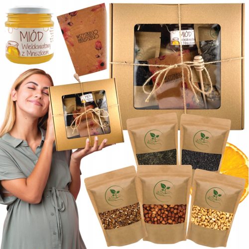  GIFT SET Christmas gift NUTS HONEY NUTS TEA 30x30x10cm