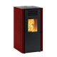  Pellet stove Caminetti Montegrappa Piano 7 kW red