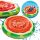 Round Watermelon Water Mattress, 150 cm