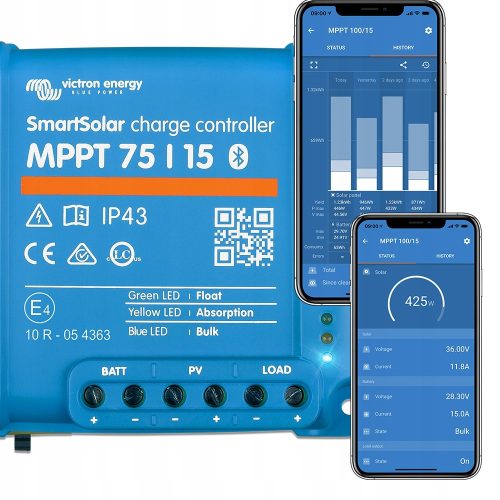 VICTRON ENERGIEREGLER Smart Solar MPPT 75/15