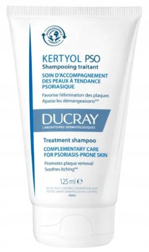 Ducray Kertyol PSO Shampoo for Scalp Prone to Psoriasis, 125 ml