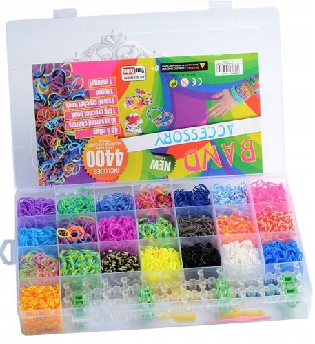  Large XXL Lumi Bands Bracelet Making Set, 4400 Pieces