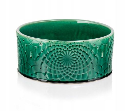  Lid 28 cm, ceramic, green tones