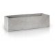  Polnix flowerpot, 32 cm x 12 x 9 cm, diameter 12 cm, concrete tones in grey and silver