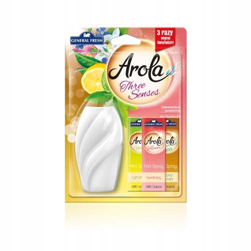  General Fresh Arola Mini Spray Three Senses Air Freshener + Refills