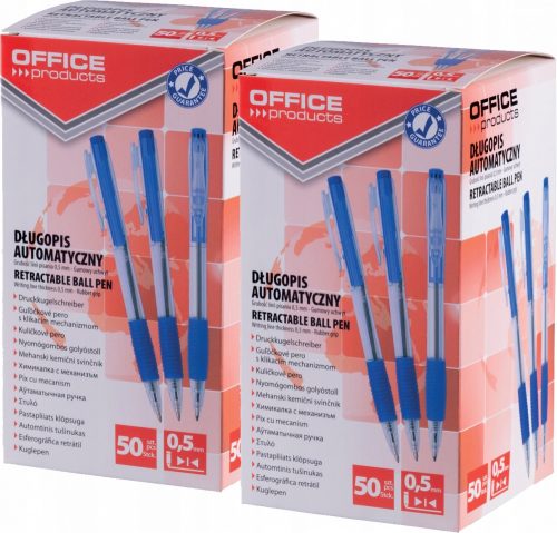  Blue retractable ballpoint pen from Office Products