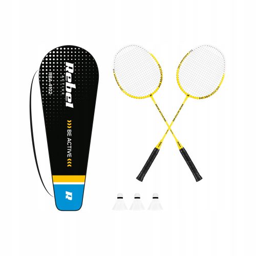 Badminton, Case, Racket, Badminton Set, Rebel Active LEC-RBA-4100 Racket Set with Badminton