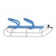  Children's sleds Blue-silver double with backrest