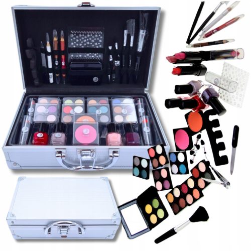  COSMETICS MAKEUP BOX GIFT FOR HER DAUGHTER 6-16 YEARS LARGE SET 48 ELEMENTS